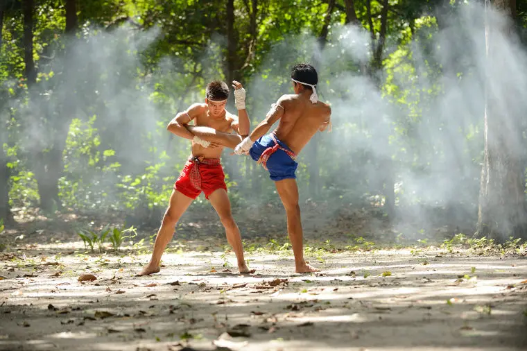 Thai boxing training